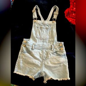Girls overalls shorts size 8